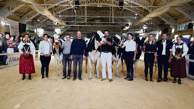 Senior-Championne-Wa Senior-Championne-Wahl (v. l. n. r.): Reserve: Frauchwil 1Stclass Sheen; Championne: Illens Victor Noemi; Schöneuter: Fahrni Doppler Palma; Reserve: Allenbach Bad Manuela.